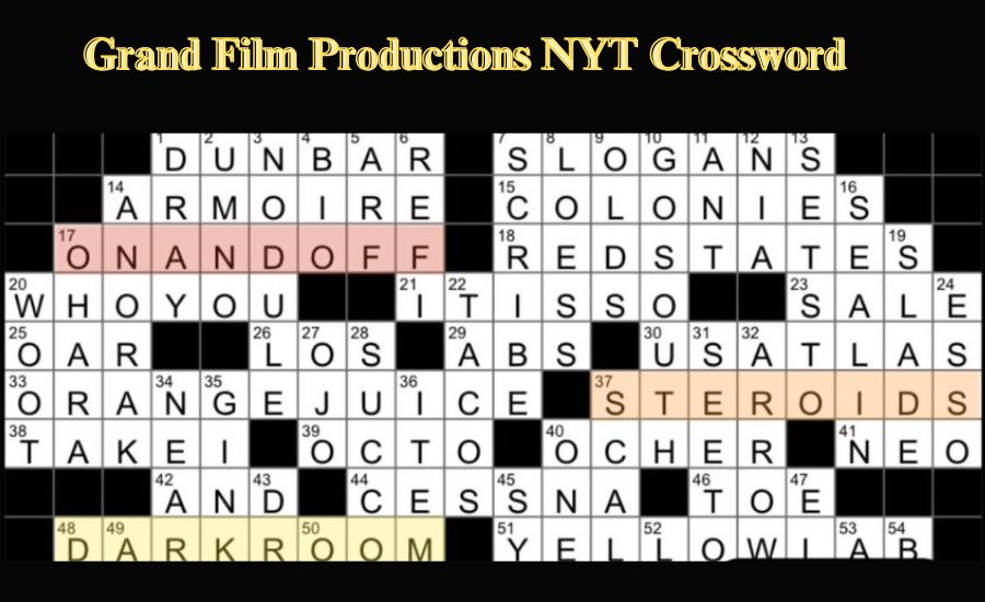 Grand Film Productions NYT Crossword