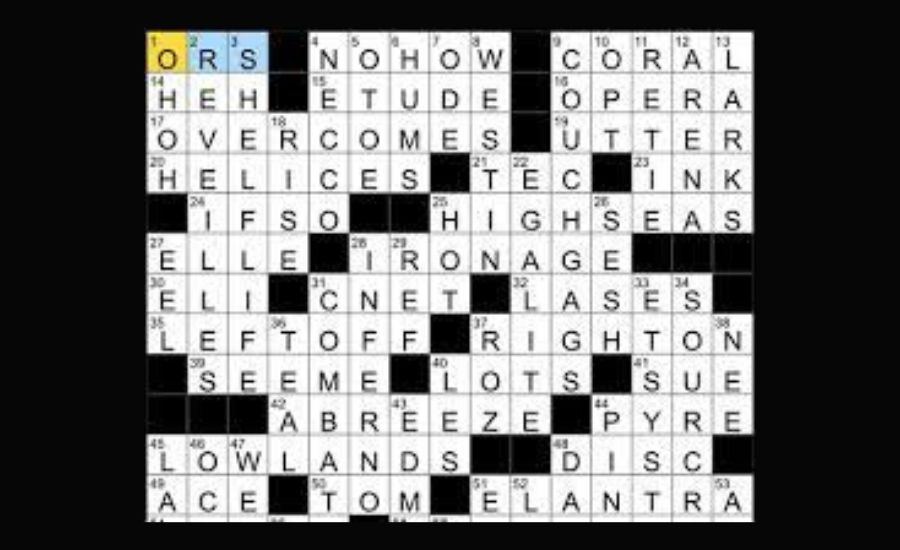 Grand Film Productions NYT Crossword