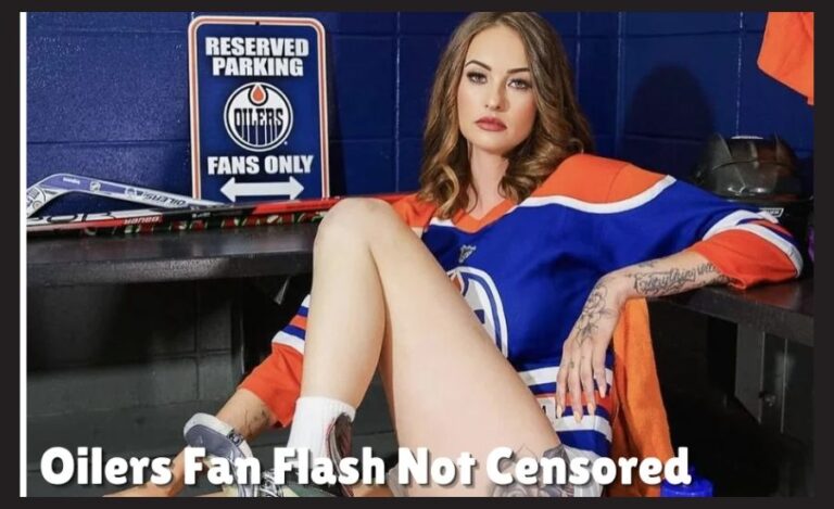 oilers fan flash not censored